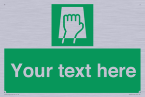 Custom Push Pad Sign